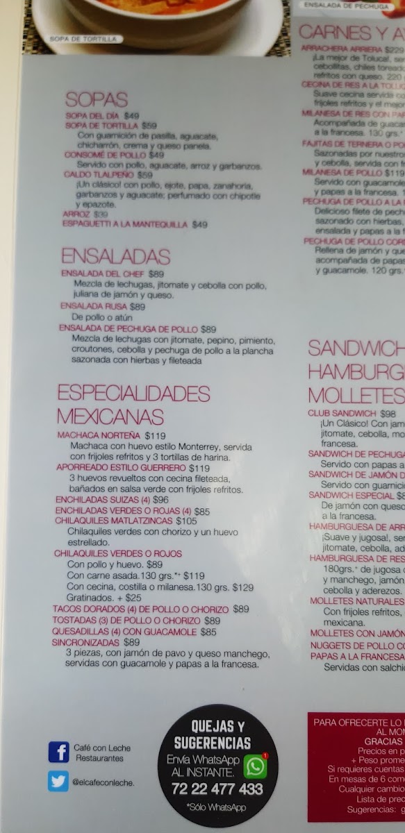 Café con Leche Isidro Fabela Sur Menu - Image 5
